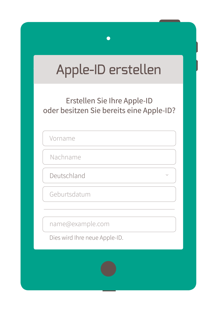 Wie richte ich eine Apple-ID ein?