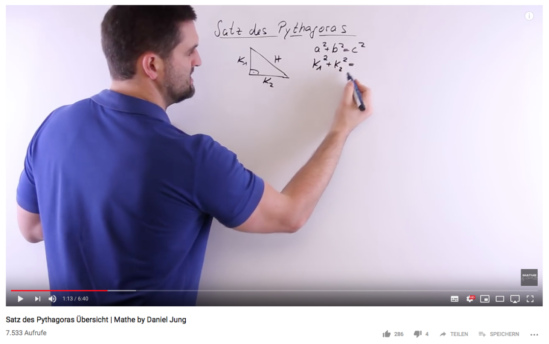Youtube-Tutorials Mathe