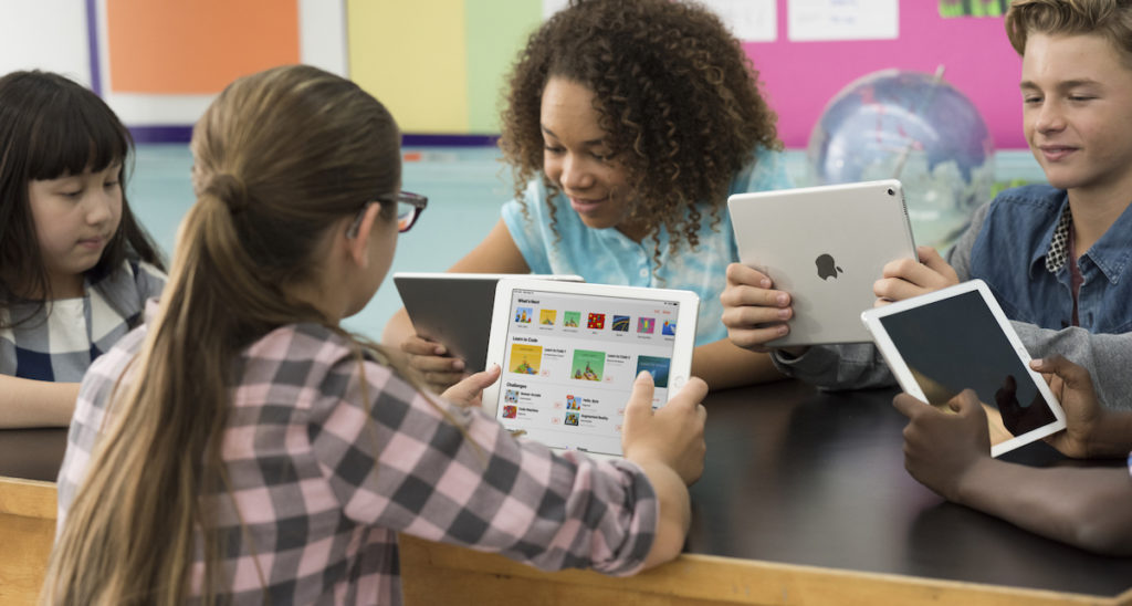 Apple products in use by students and teachers